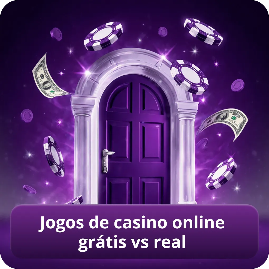 Jogos de casino online grátis vs real