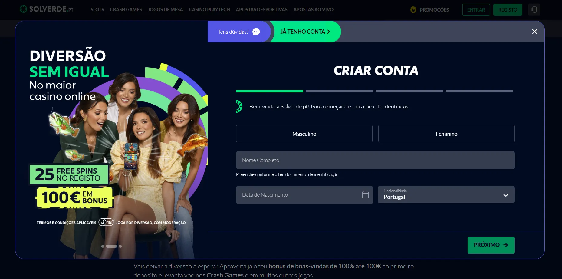 Como ativar bónus de casino